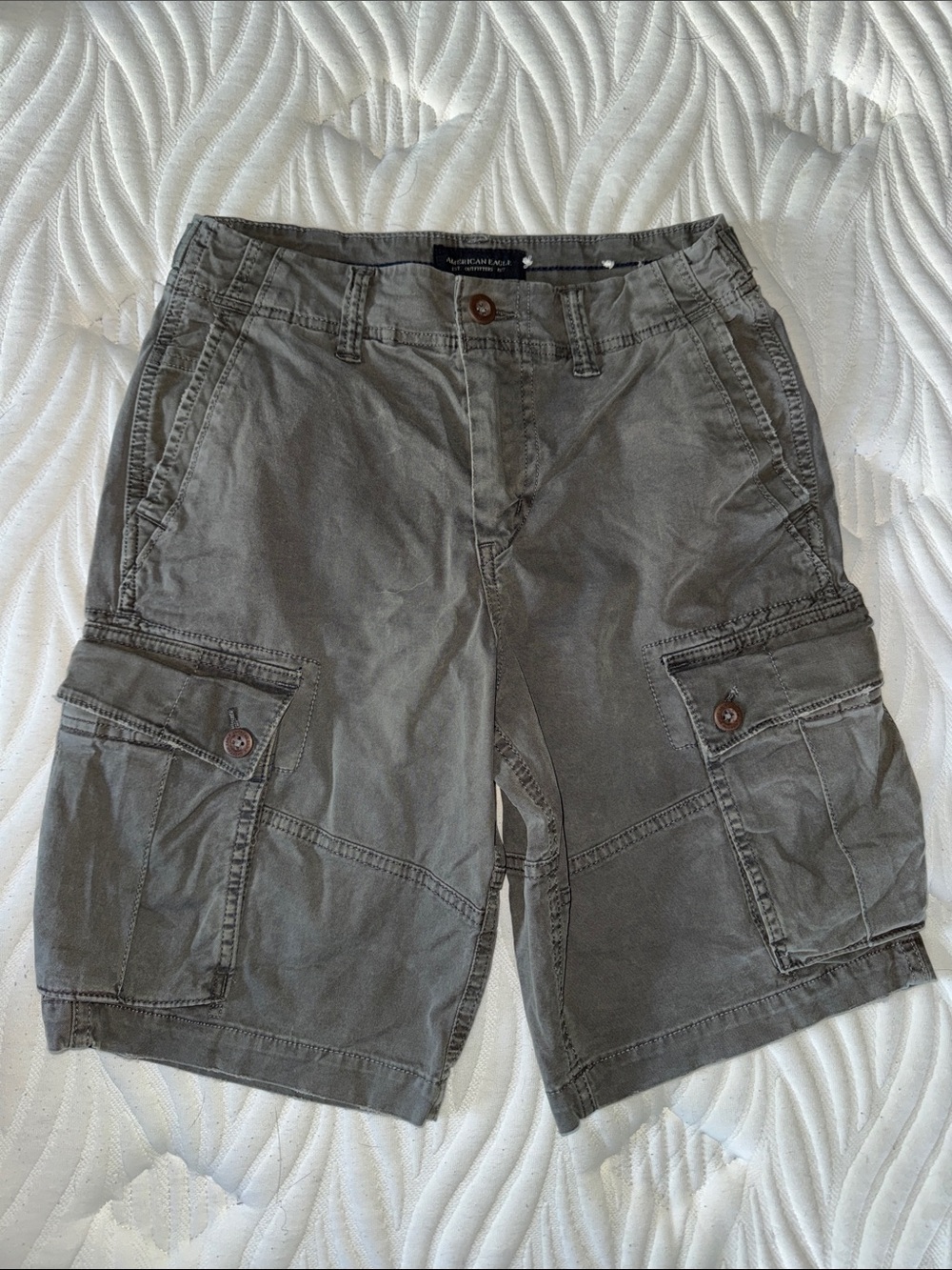 American Eagle Outfitters Men's gray Cargo Shorts
